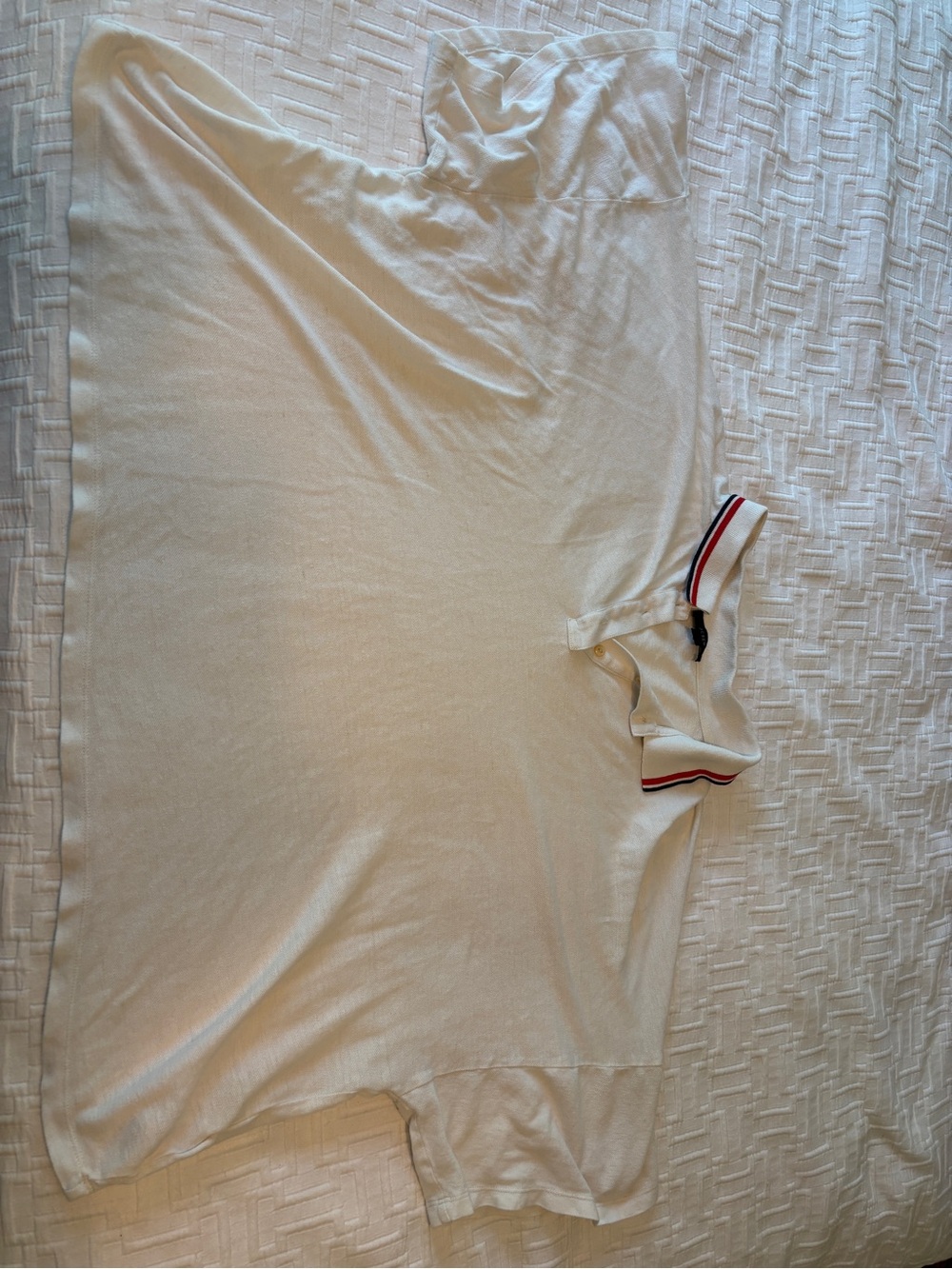 Women’s Cream Polo Top with Contrast Trim
